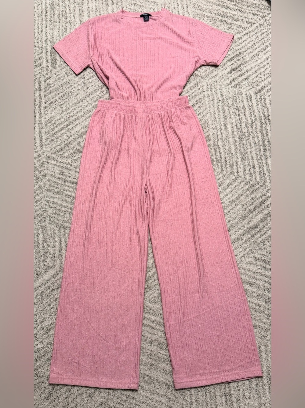 Women Pink One-Piece Jumper - Casual Wide-Leg Jumpsuit